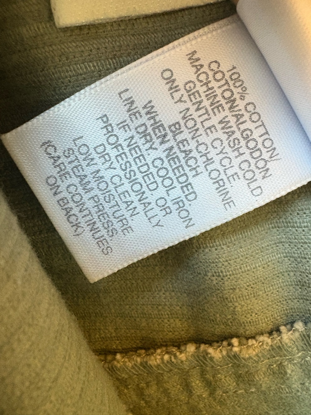 Corduroy Long Green Skirt Susan Bristol Casuals Size 10 - Picture 9 of 13
